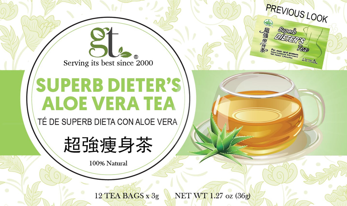 Superb Dieter&#39;s Aloe Vera Tea (12 Tea Bags)