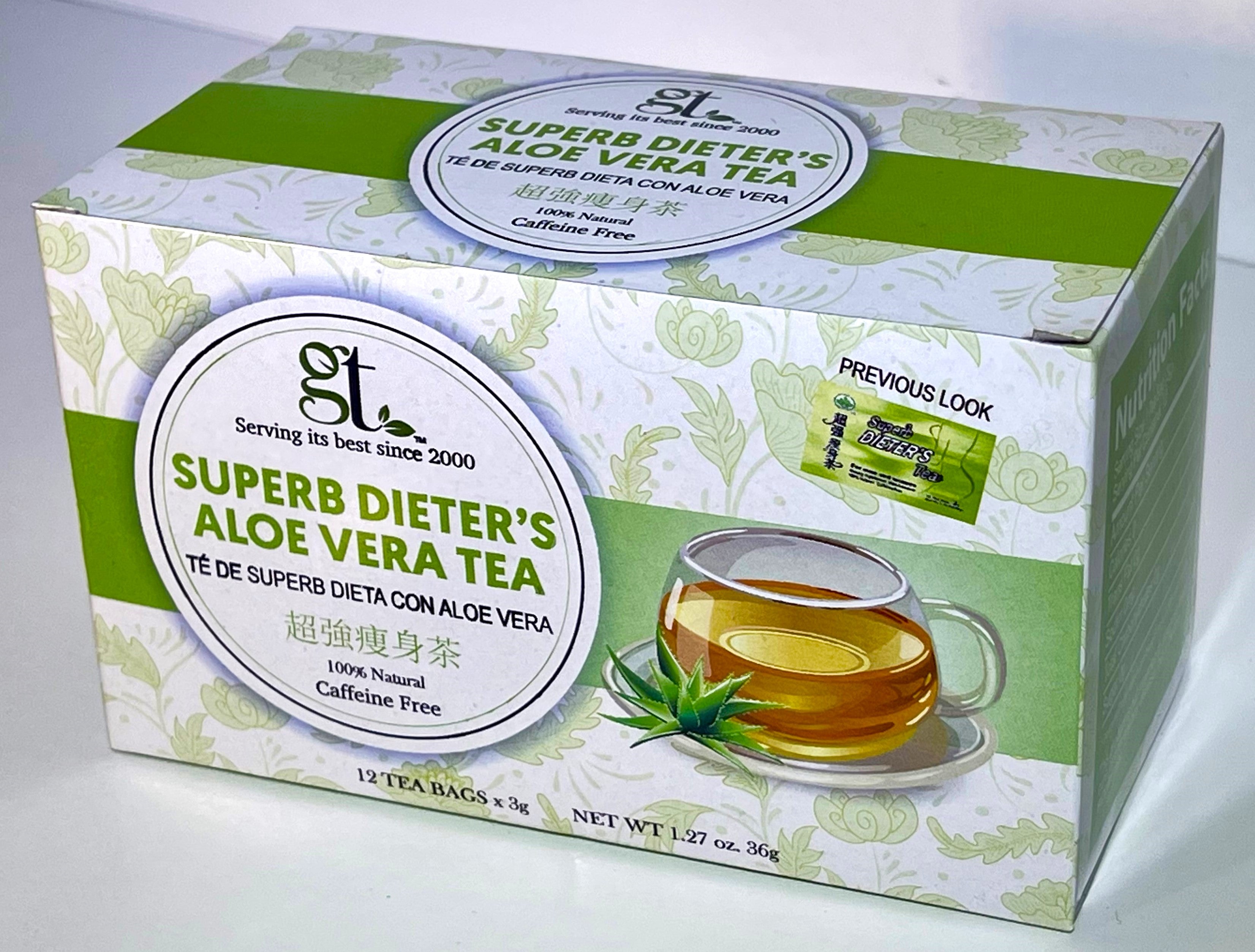 tea bags for aloe vera plant Superb Dieter's Aloe Vera Tea (12 Tea Bags) - GT
