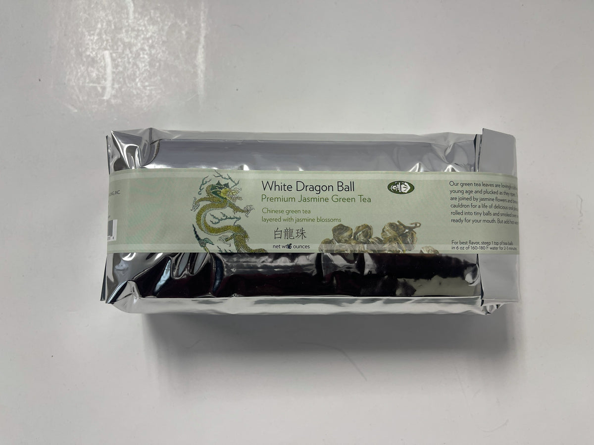 White Dragon Ball - Premium Jasmine Green Tea (Loose Tea Leaves rolled into Balls)