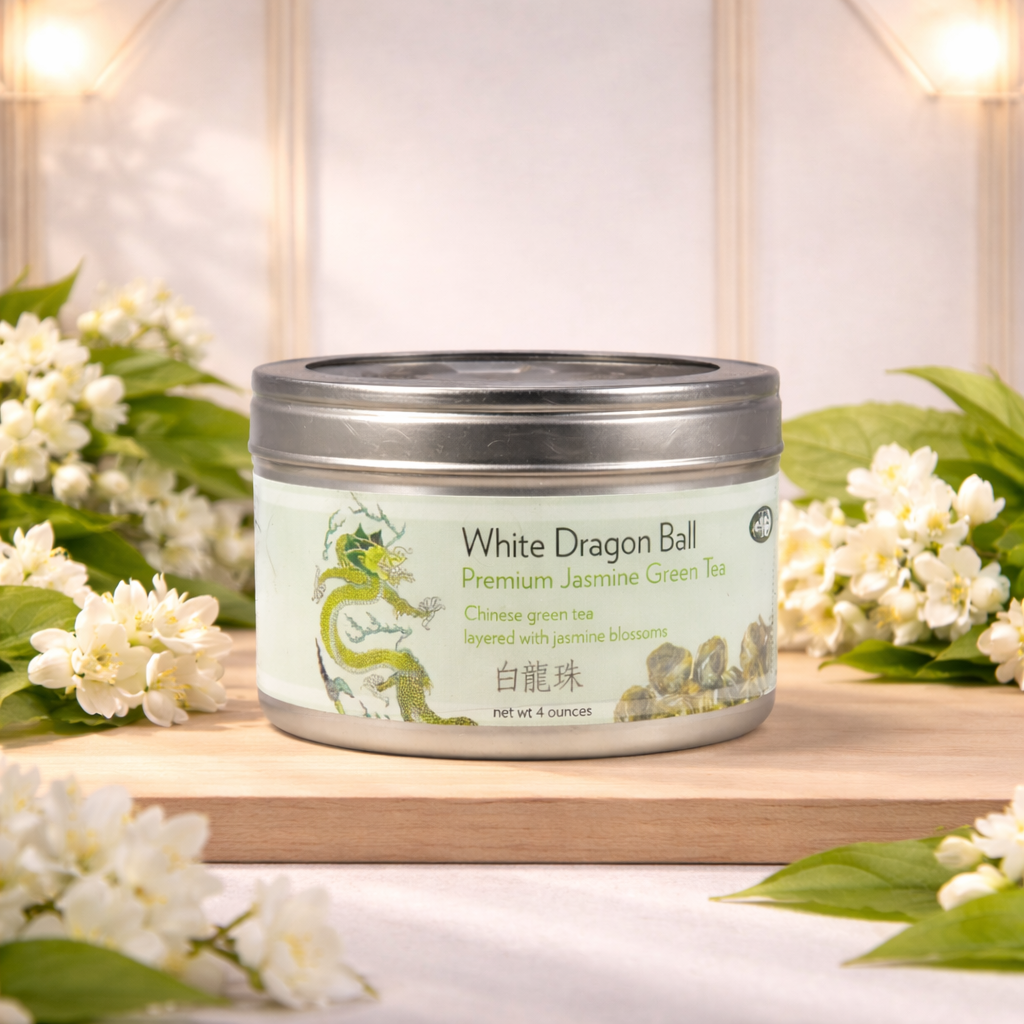 White Dragon Ball - Premium Jasmine Green Tea (Loose Tea Leaves rolled into Balls)