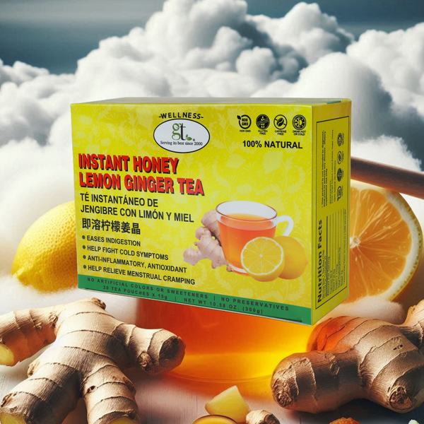 Instant Honey Lemon Ginger Tea Care Package - GT - GoTo Tea by New Instant Honey Lemon Ginger Tea Care Package - GT - GoTo Tea by New