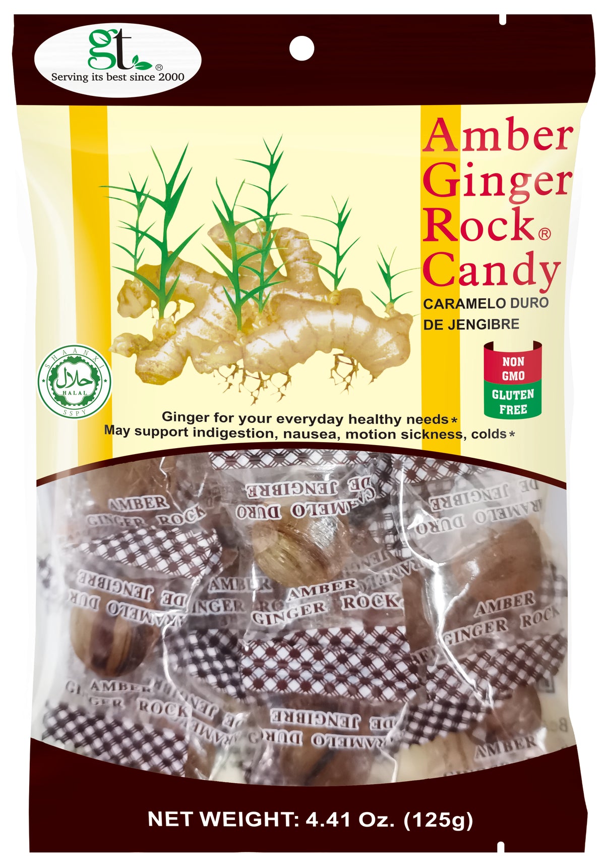 Amber Ginger Rock® Candy