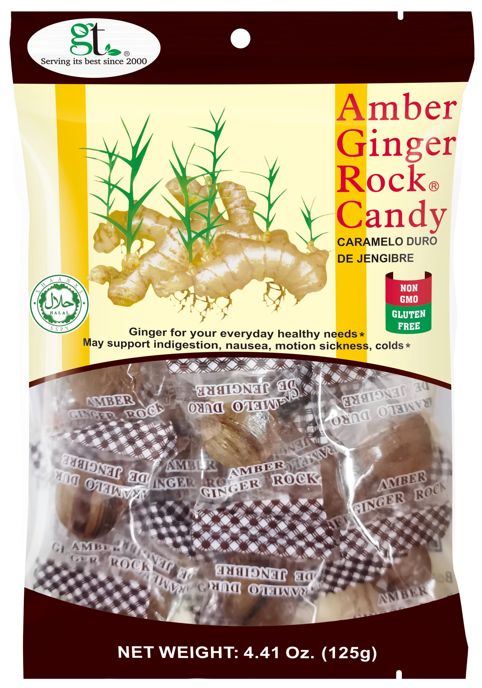 Amber Ginger Rock® Candy