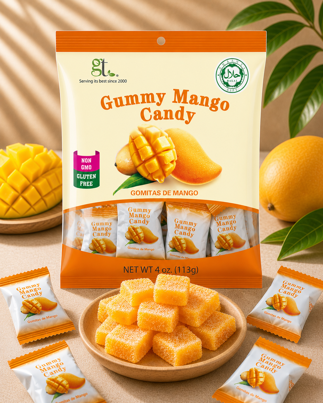 Gummy Mango Candy - GT - GoTo Tea by New Midori Trading Inc.