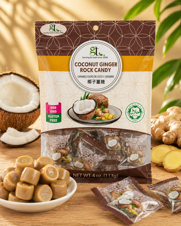 Coconut Ginger Rock Candy - GT - GoTo Tea by New Midori Trading Inc.