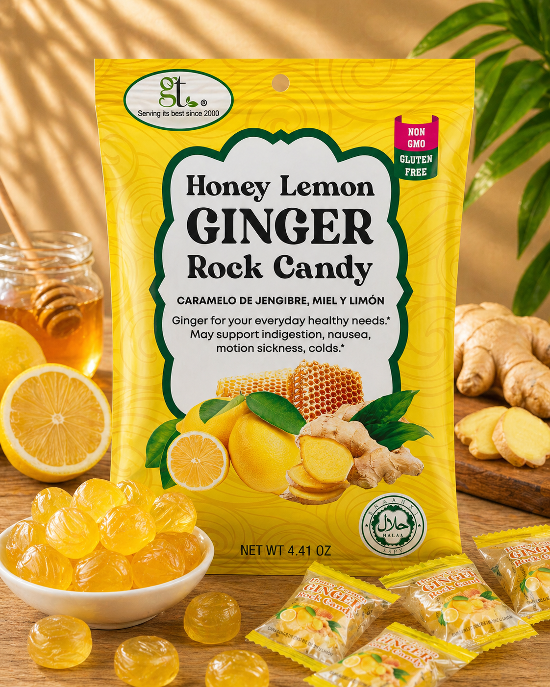 Honey Lemon Ginger Rock Candy - GT - GoTo Tea by New Midori