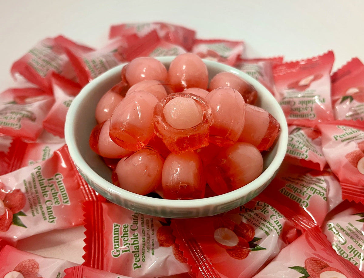 Peeleble Candy Gummy Lychee Peelable Candy - GT - GoTo Tea by New Midori Trading Inc.