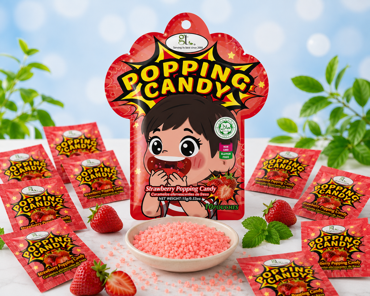 Strawberry Popping Candy