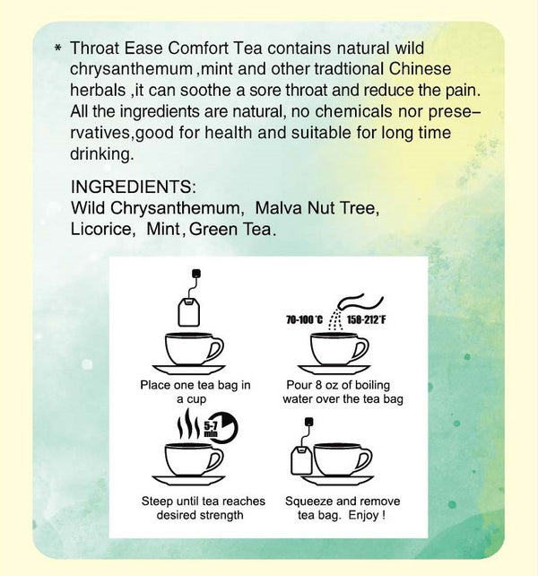 Throat Ease Comfort Tea - GT - GoTo Tea by New Midori Trading Inc.