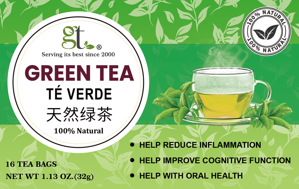 Natural Green Tea (16 Tea Bags) - GT - GoTo Tea by New Midori