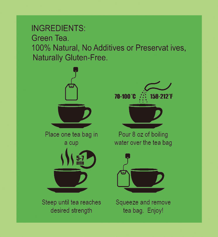 Natural Green Tea (16 Tea Bags)