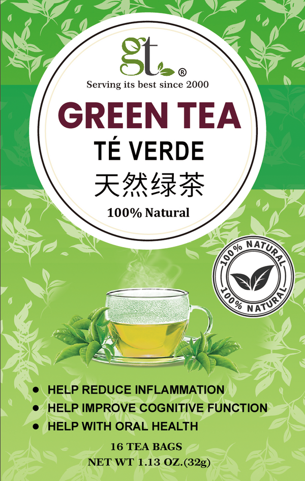 Natural Green Tea (16 Tea Bags) - GT - GoTo Tea by New Midori
