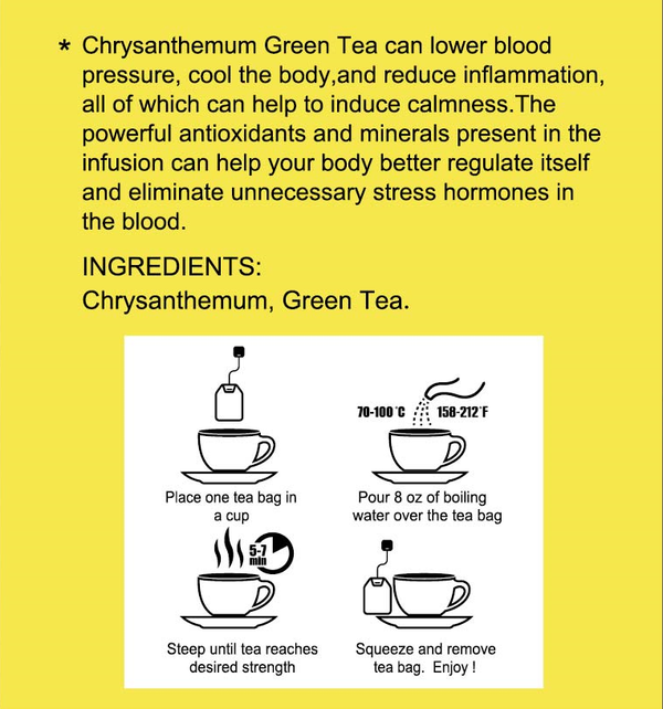 Chrysanthemum Green Tea - GT - GoTo Tea by New Midori Trading Inc.
