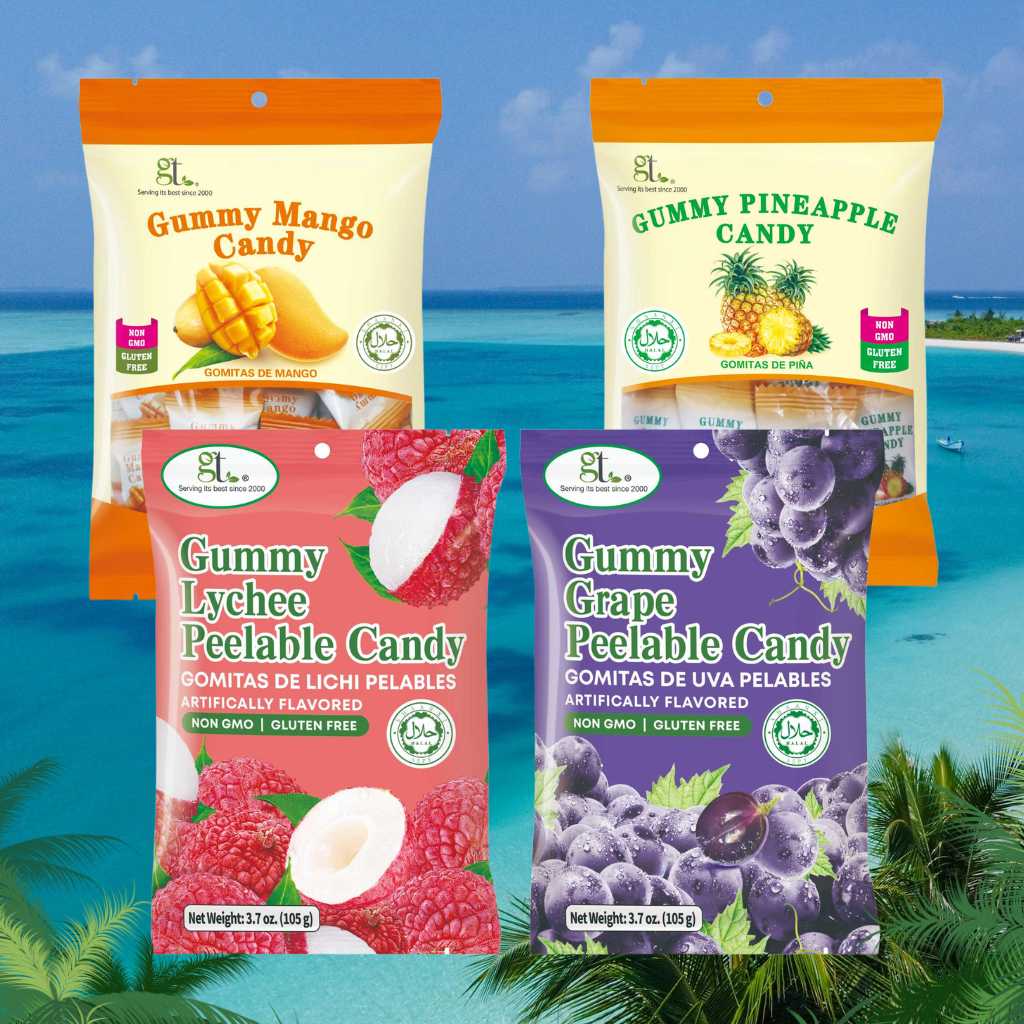 4 Pack Tropical Gummy Collection