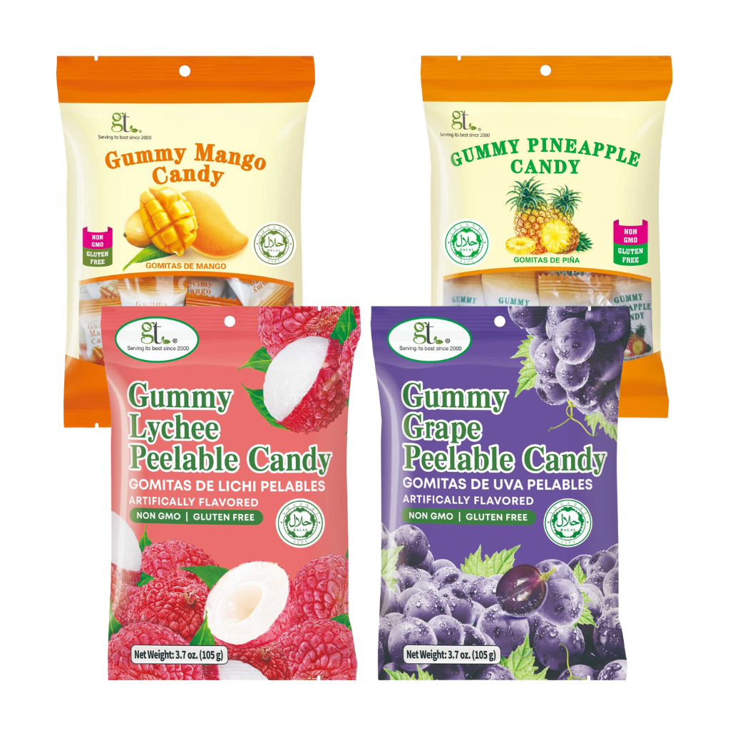 4 Pack Tropical Gummy Collection