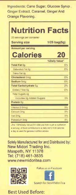 Amber Ginger Rock® Candy