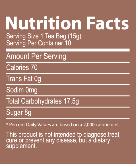 Instant Crystal Coconut Ginger Tea (10 Tea Pouches)