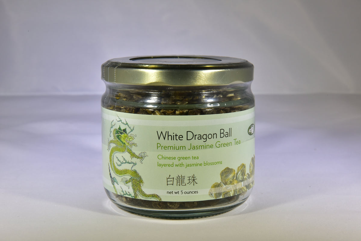 White Dragon Ball - Premium Jasmine Green Tea (Loose Tea Leaves rolled into Balls)