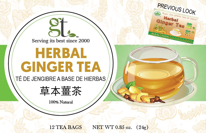 Herbal Ginger Tea (Unsweetened)