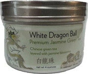 White Dragon Ball - Premium Jasmine Green Tea (Loose Tea Leaves rolled into Balls)