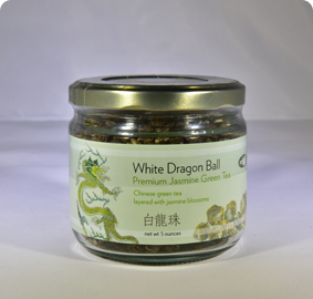 White Dragon Ball - Premium Jasmine Green Tea (Loose Tea Leaves rolled into Balls)