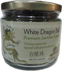 White Dragon Ball - Premium Jasmine Green Tea (Loose Tea Leaves rolled into Balls)